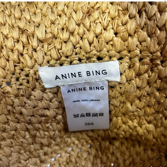 Anine Bing Cabana Straw Hat NWT XS/S - Picture 4 of 5